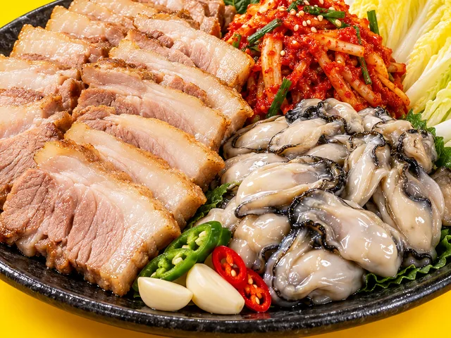 굴보쌈 한상